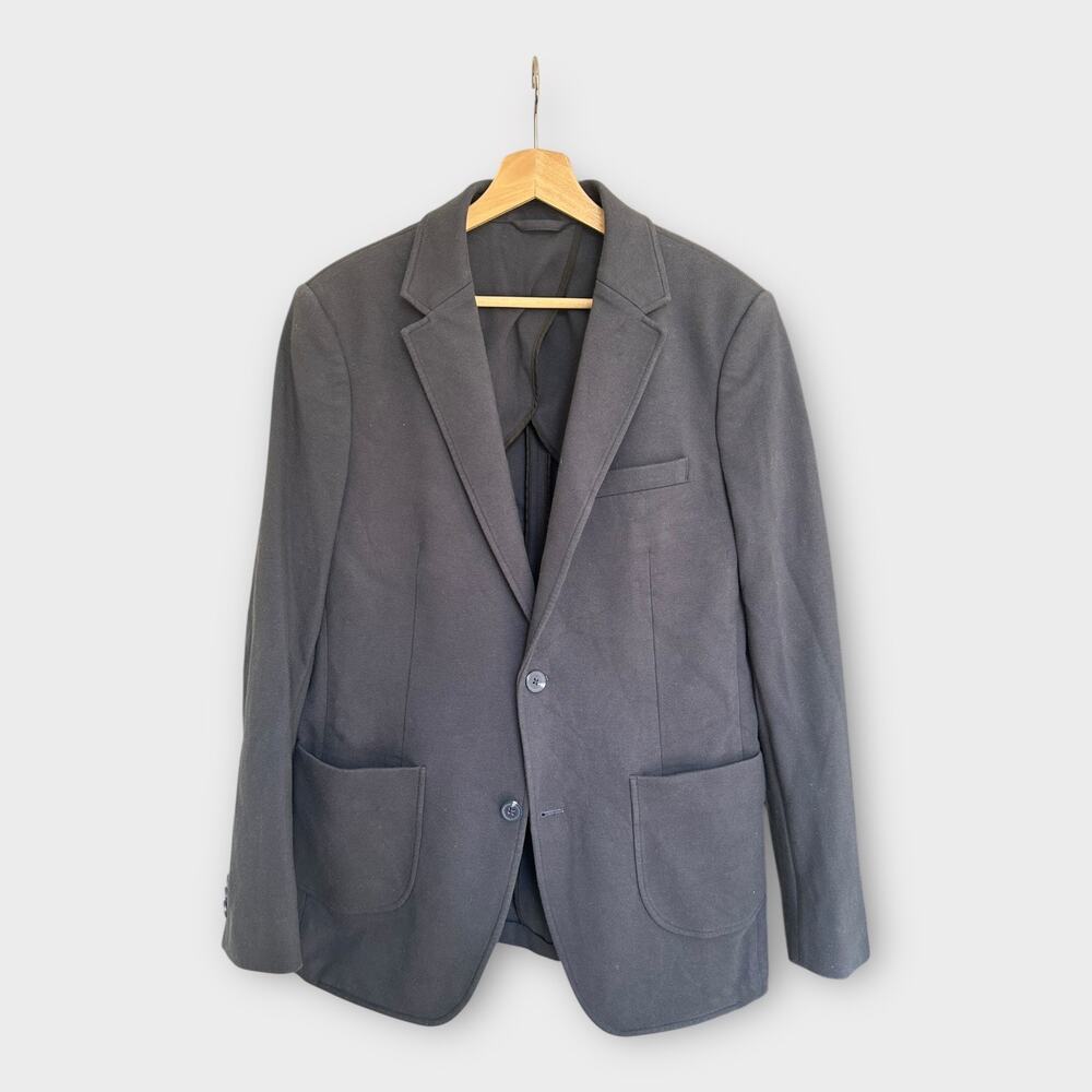 Artefact Men's Unstructured Knit Blazer Navy Blue sz Medium Preppy Soft Casual